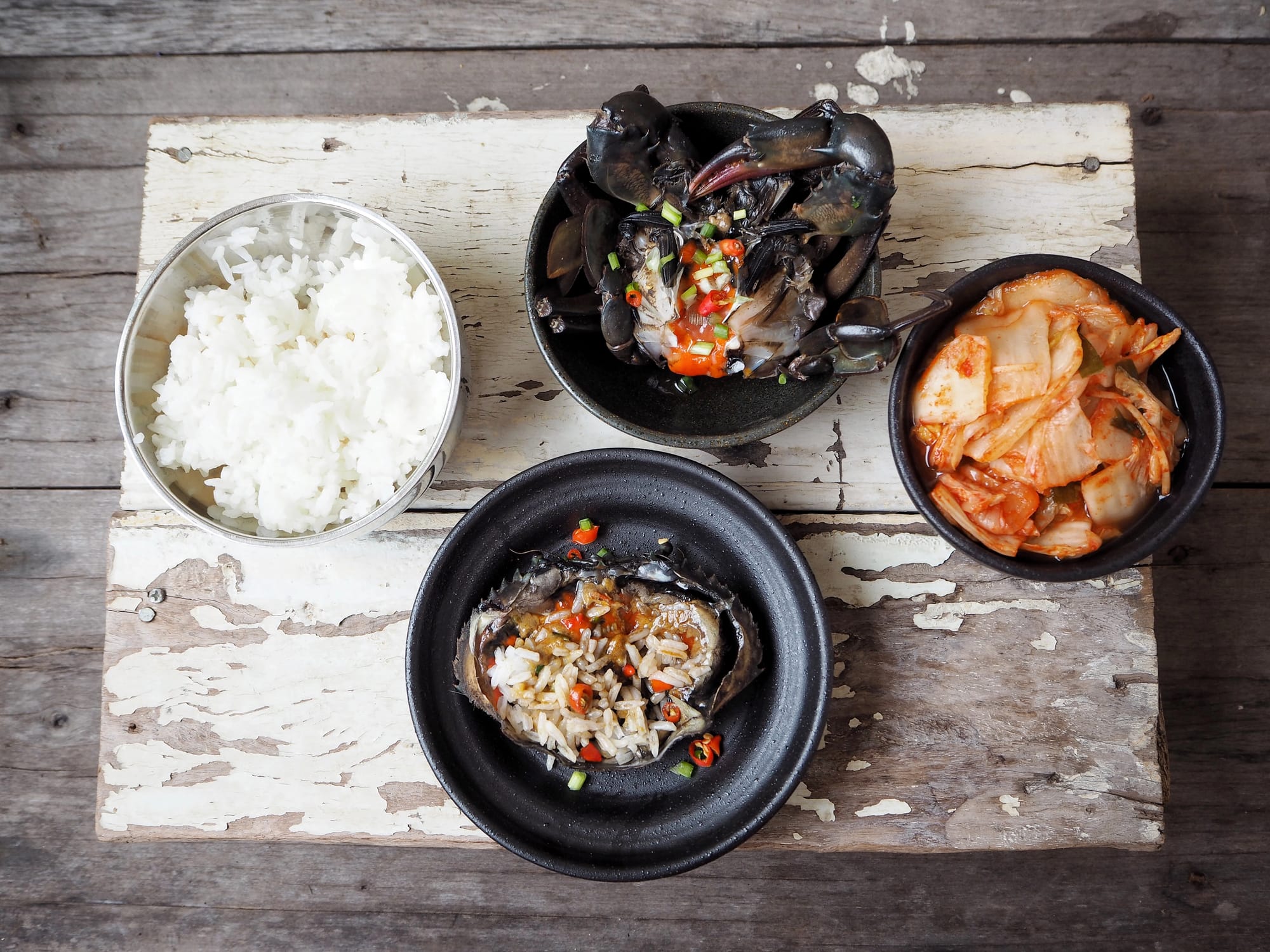 نكهة من كوريا: أطباق Gae-Jang الكورية - سرطان البحر النيء المتبّل